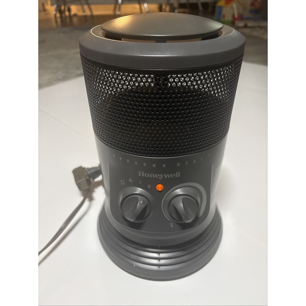 Honeywell HZ-0360-WMT Surround Heat 1500W Ceramic Portable Space Heater Gray EUC
